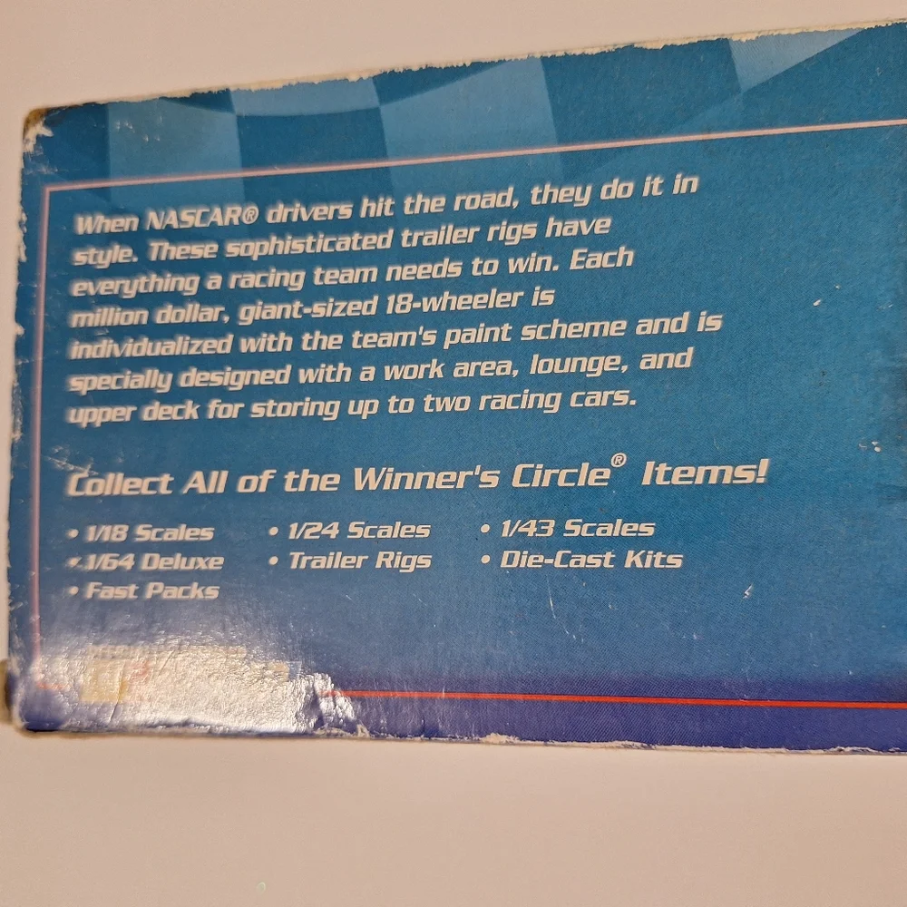 ๐NEW Winner's Circle Jeff Gordan Blue Trailer Rig Toy Collectible Truck - Picture 7 of 11